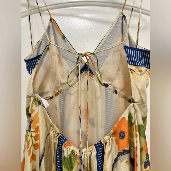 NWT Rebecca Taylor Silk Phoenix Floral Midi Dress - Picture 11 of 16